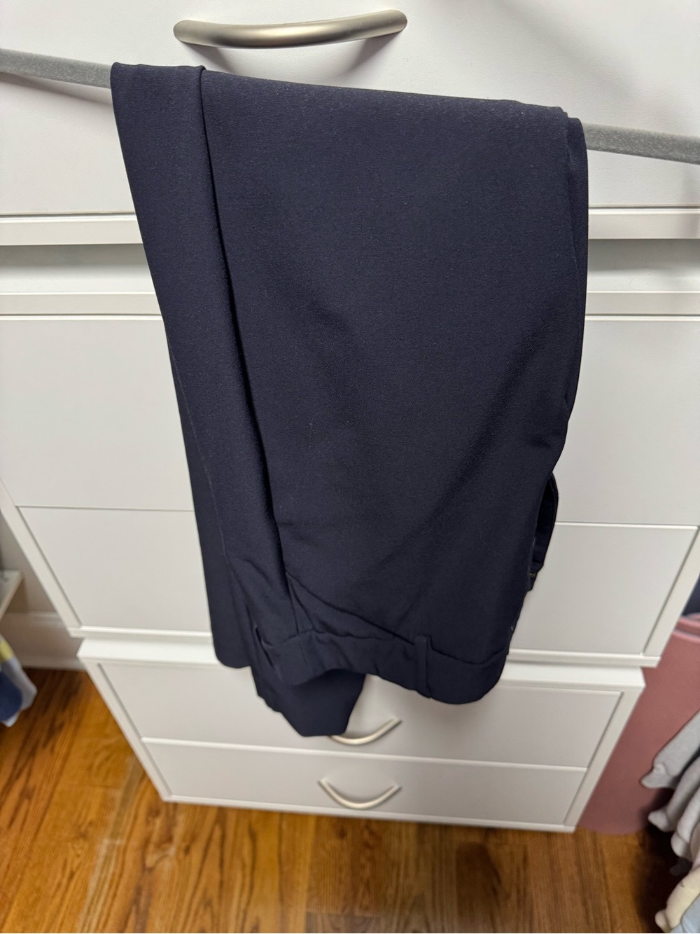 Express Women's Navy Cropped Dress Pants
